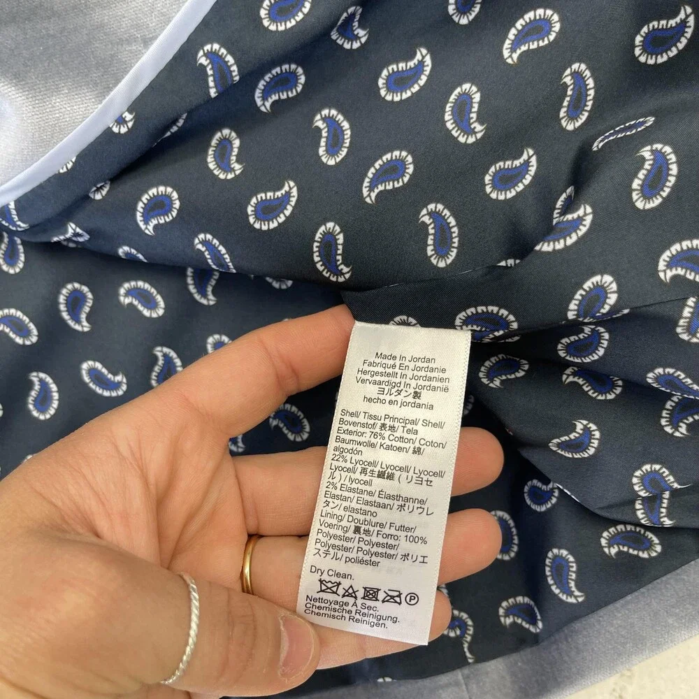 J.Crew Tuxedo Blazer Jacket Womens 10 Gray Velvet Two Button Lined Work Party - Picture 5 of 9